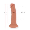 Oninder - Mittlerer Bogot-vibratordildo Mit 9 Geschwindigkeiten NatÜrlich 20 Cm -o- 4.2 Cm - Kostenlose App