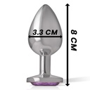 Intense - Anal Plug Metal Violet Size M