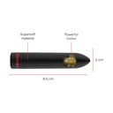 Oninder - Berlin Vibratore Bullet Nero 9 Modalità 8,5 X 2 Cm - App Gratuita