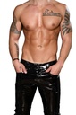 Andrew Christian Slick Skinny Pants 34" Black Mens Polyester 34"
