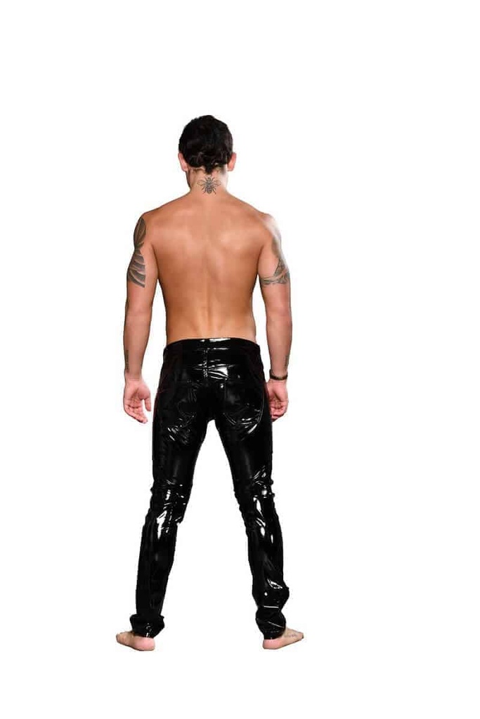 Andrew Christian Slick Skinny Pants 34" Black Mens Polyester 34"