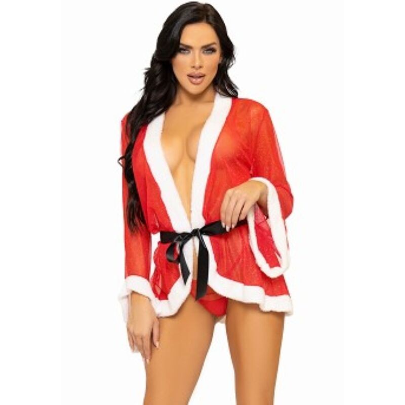 Leg Avenue - Costume Intimo Sexy Natale Babbo Natale Rosso M/l