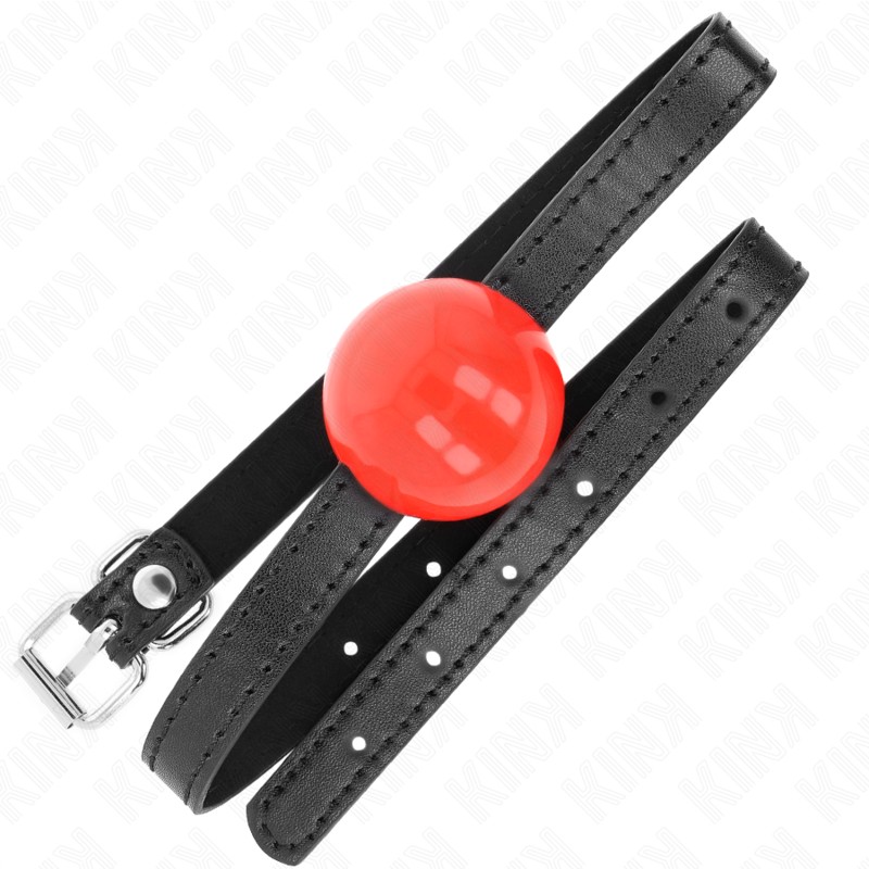 Kink - Palla Singola Rossa Gag 4 Cm 65 X 1,5 Cm