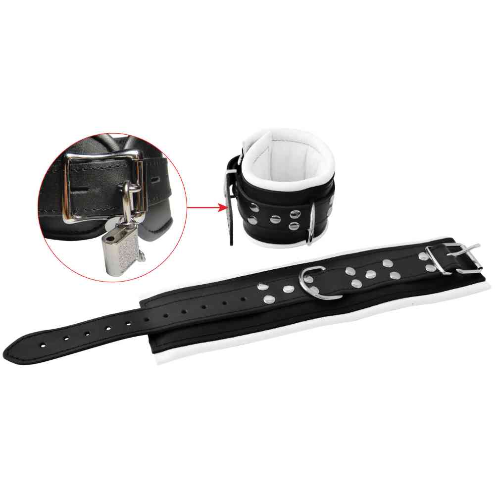 Breite Leder-Fußfessel Abschließbar