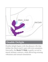 Threesome Rock N' Ride Silicone Vibrator - Purple
