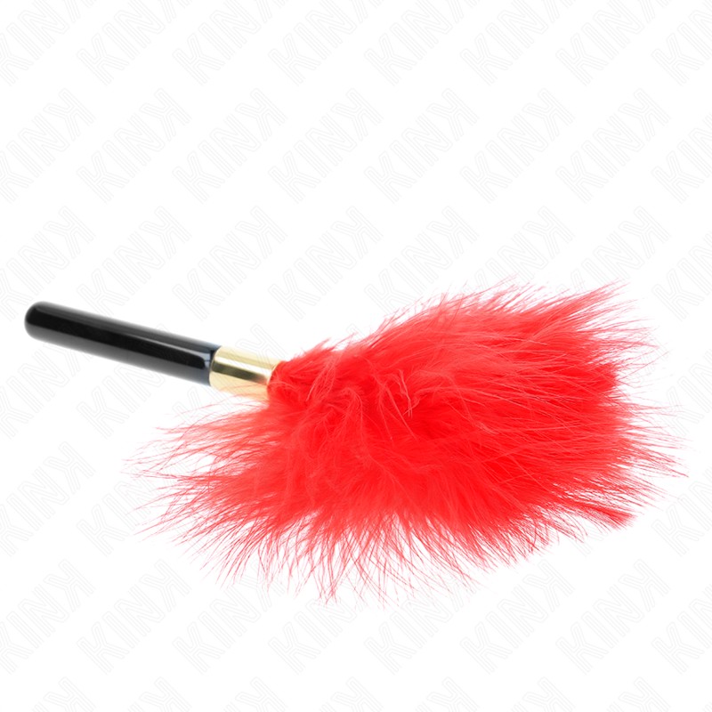 Kink - Piume Tickle in Metallo Oro Rosso 18 Cm