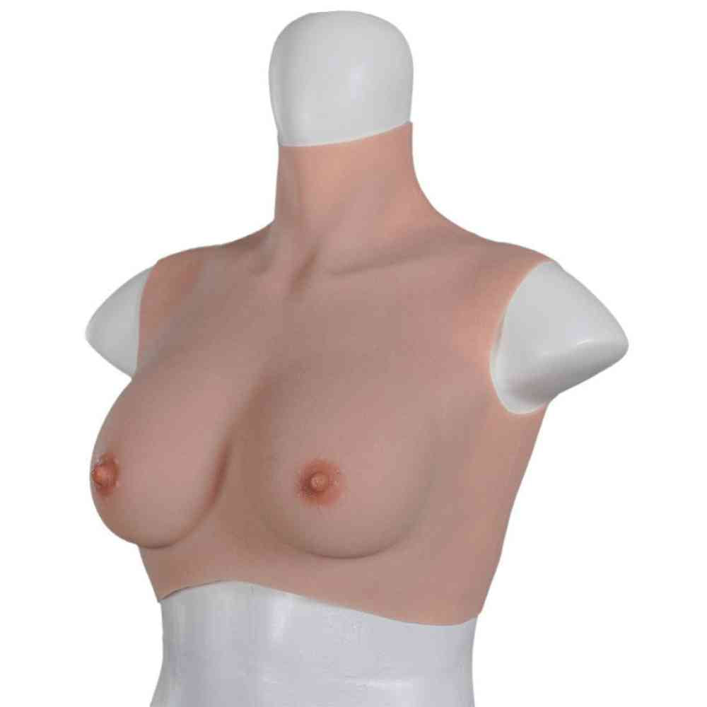 XX-DREAMSTOYS Ultra Realistic H Cup Breast Form X Large - Ivory