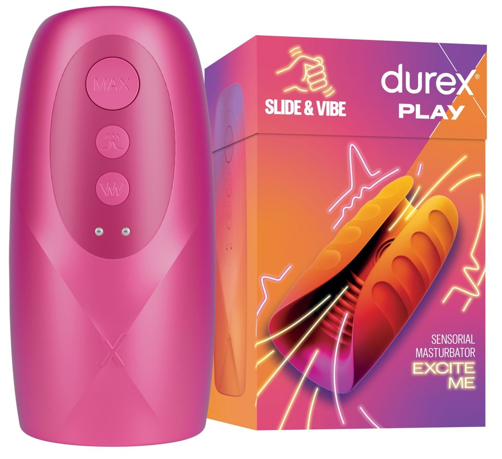 Durex Sensorial Masturbator, Excite Me, Slide & Vibe 1 Pcs