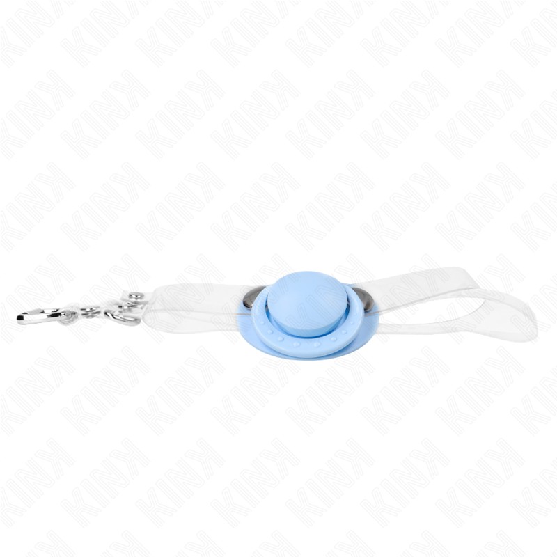 Kink - Bavaglio a Forma Di Ciuccio Azzurro 5.5 X 4 Cm Regolabile 43-60 Cm