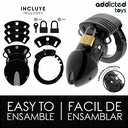 Addicted Toys Locked Chastity Depths Penis Cage 7.5 Cm