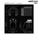 Addicted Toys Locked Obsidian Hold Penis Cage Size S