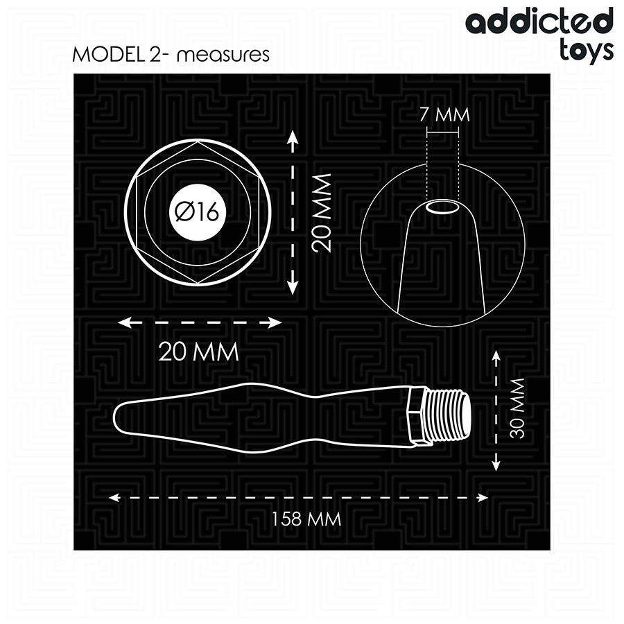 Addicted Toys - Pulitore Anale Con Adattatore Universale Modello 2