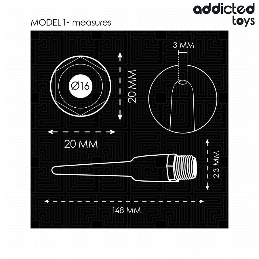 Addicted Toys - Pulitore Anale Con Adattatore Universale Modello 1