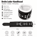 Breite Leder-Handfessel mit Fesselring – Gepolstert aus Echtleder, 7,5 cm breit.webp