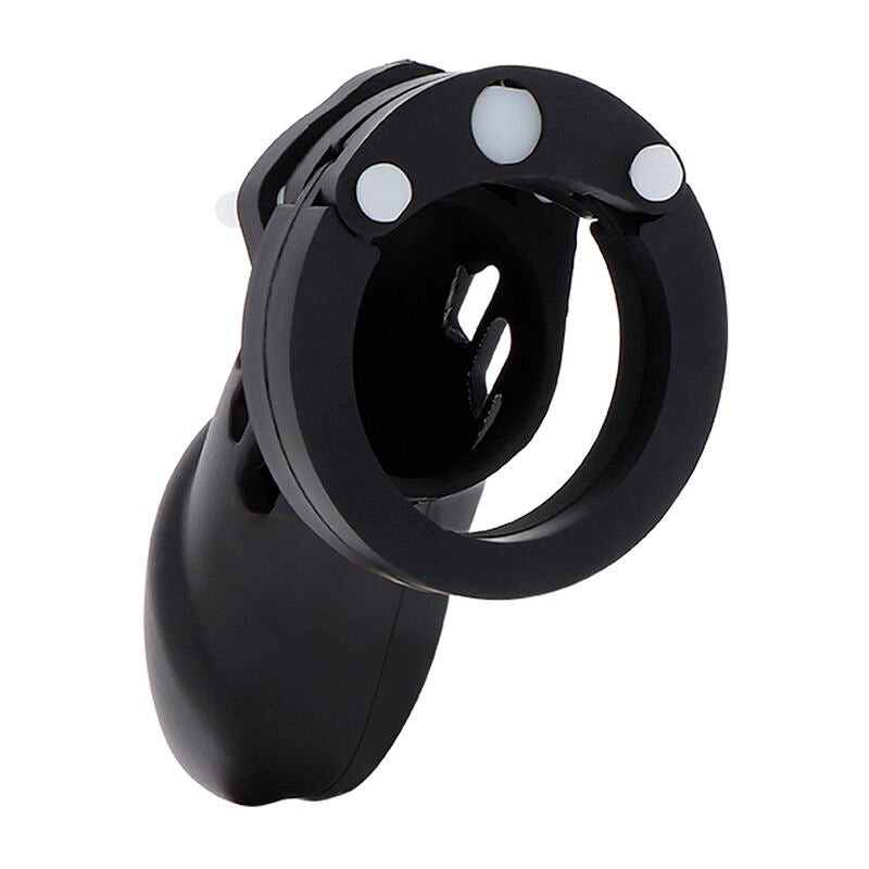 Hidden Desire Extreme Chastity Cock Cage Silicone Size L Black