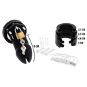 Hidden Desire Extreme Chastity Cock Cage Silicone Size L Black