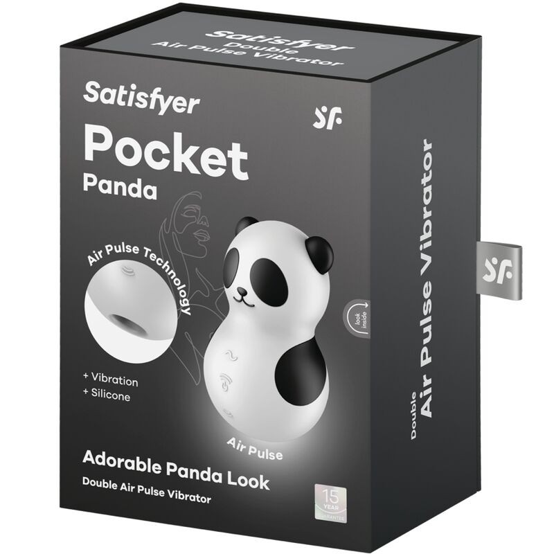 Satisfyer Pocket Panda Suction Vibrator - White