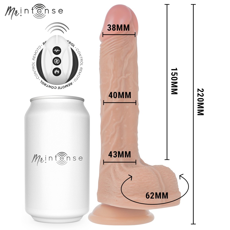 Mr Intense - Baldwin Pene Realistico Telecomando 22 Cm -o- 4 Cm