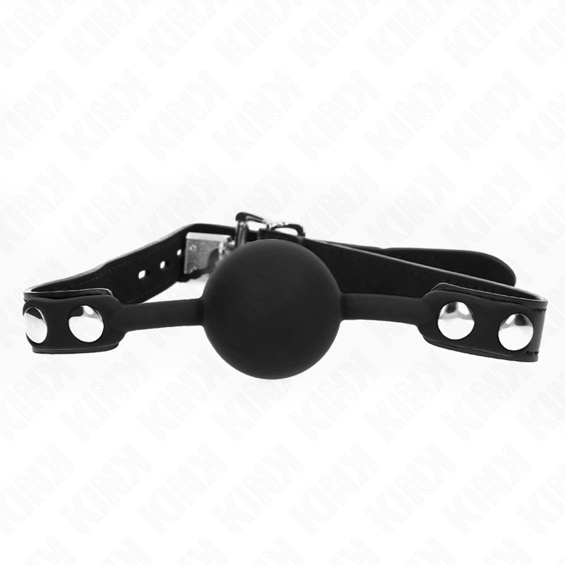 KINK Silikonball Gag mit Schloss – Modell 1 (4 cm)