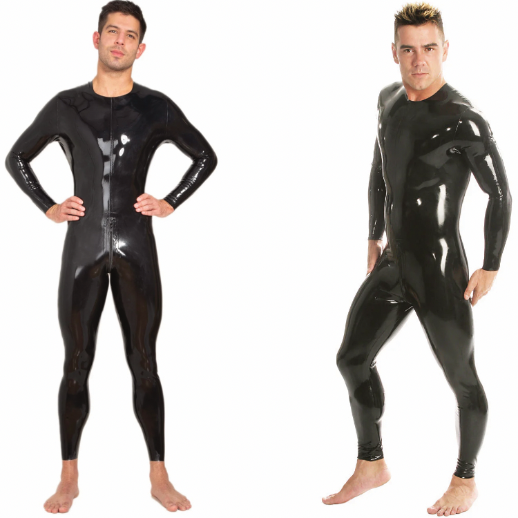 Honour Latex Catsuit – Neck Entry Ganzanzug mit Schritt-Reissverschluss (S)