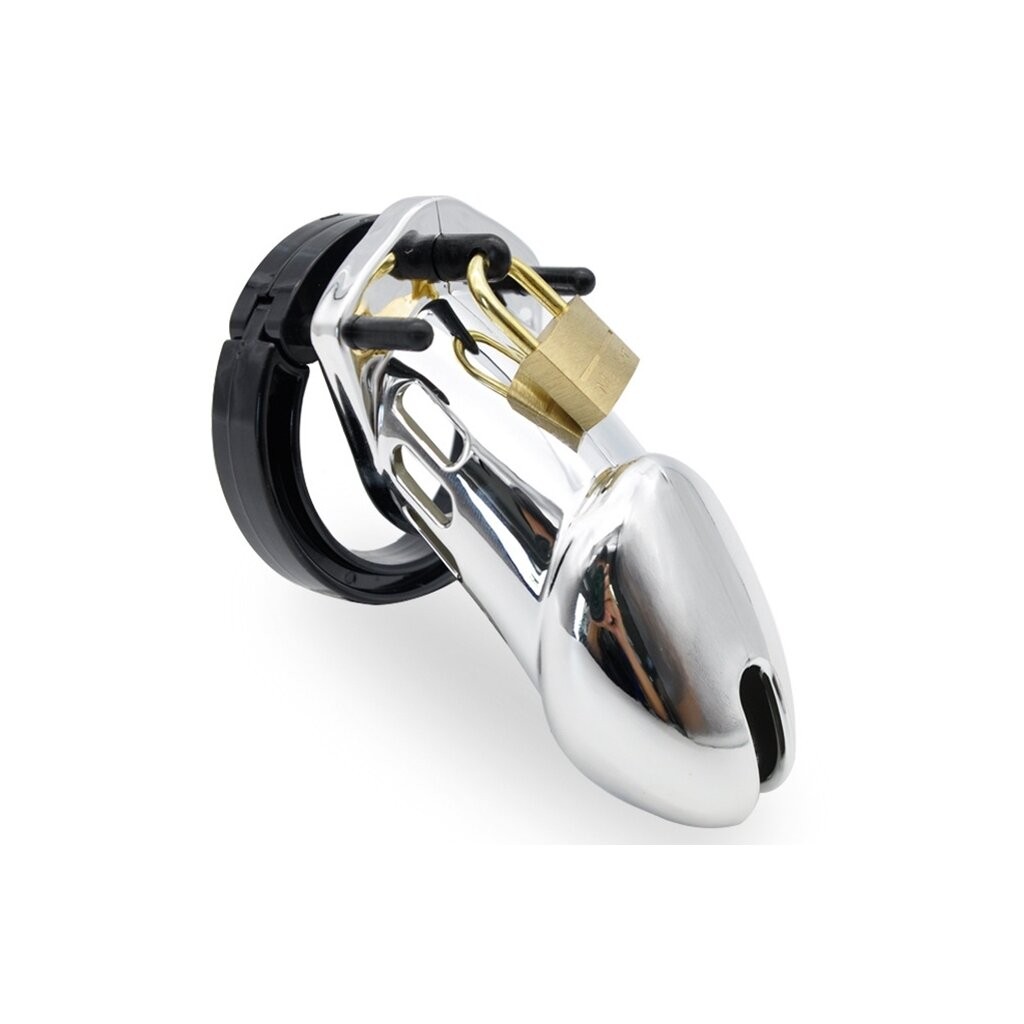 Silver Male Chastity Cage CB6000