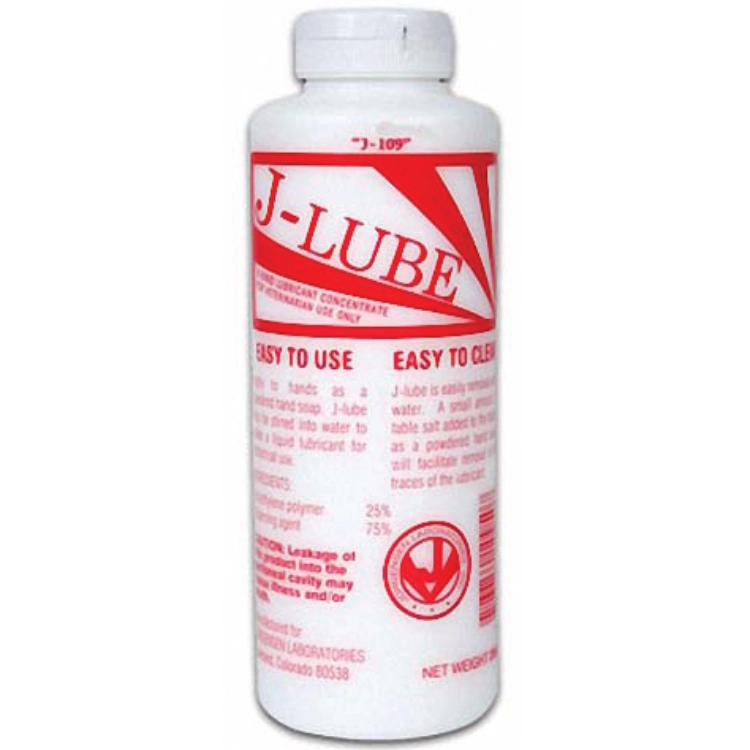 J-LUBE Powder 10 Oz Concentrated Obstetrical Lubricant for Pets and Livestock