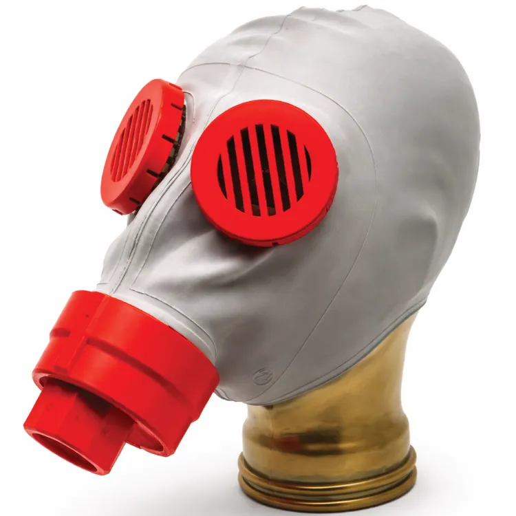 XTRM Gasmaske mit Adapter Rot ohne Filter (Mask Size:: 1Y / Ø 55-57 cm)