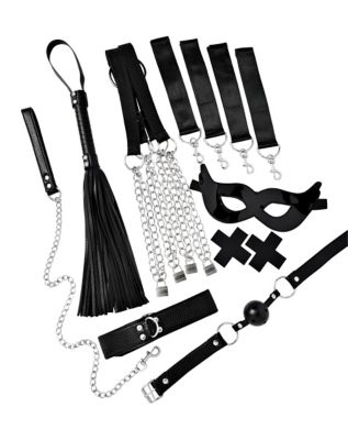 Master-Slave Domination Chain-Me-up 6pc  Bedspreaders Set