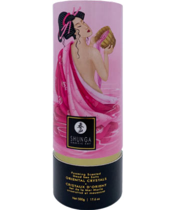 Shunga Oriental Crystals Scented Dead Sea Salts - Pink