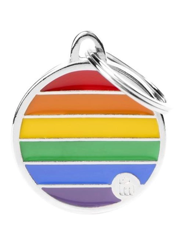 MyFamily Rainbow Circle ID Tag
