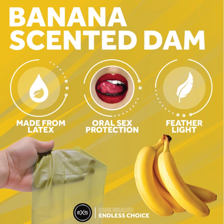 EXS Oral Dams Banana Flavoured