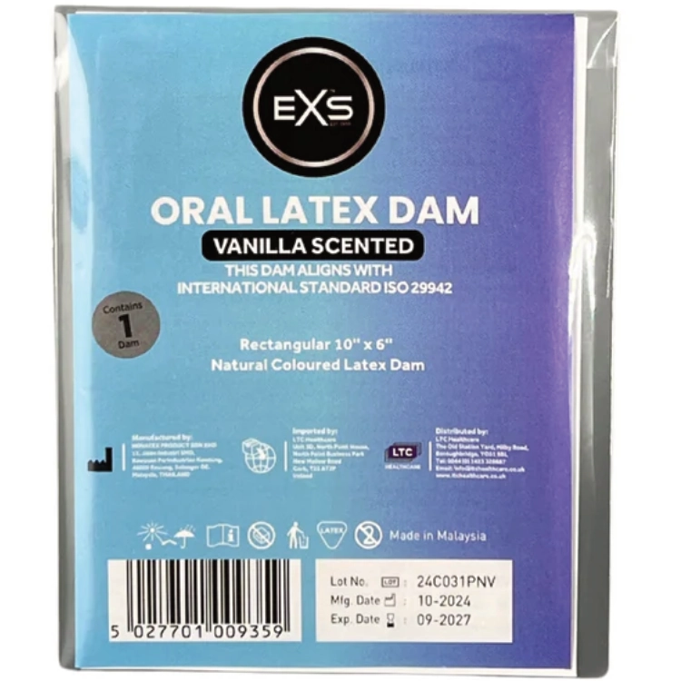 EXS Scented Latex Dams Vanille