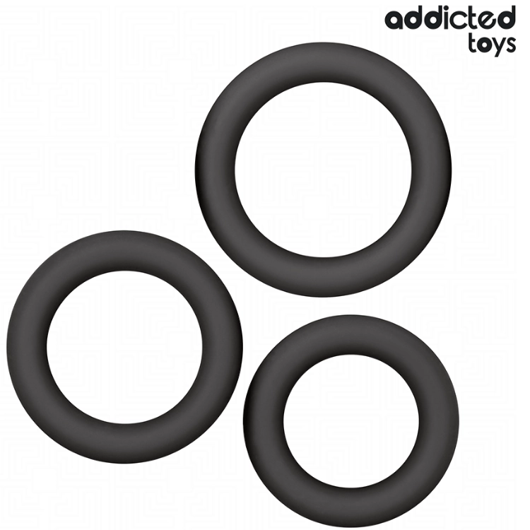 ADDICTED TOYS - SET SILIKONRINGE MODELL 1 - Sextoy