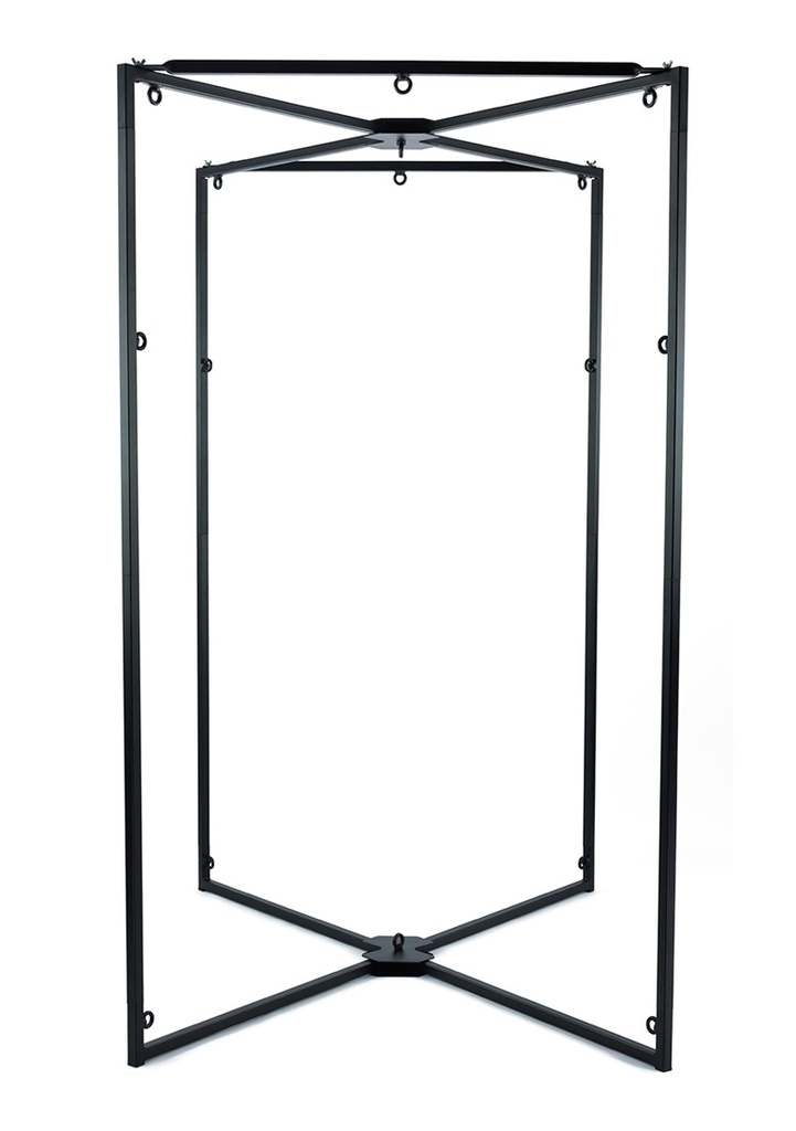 Schwarzer Metall Sling Rahmen
