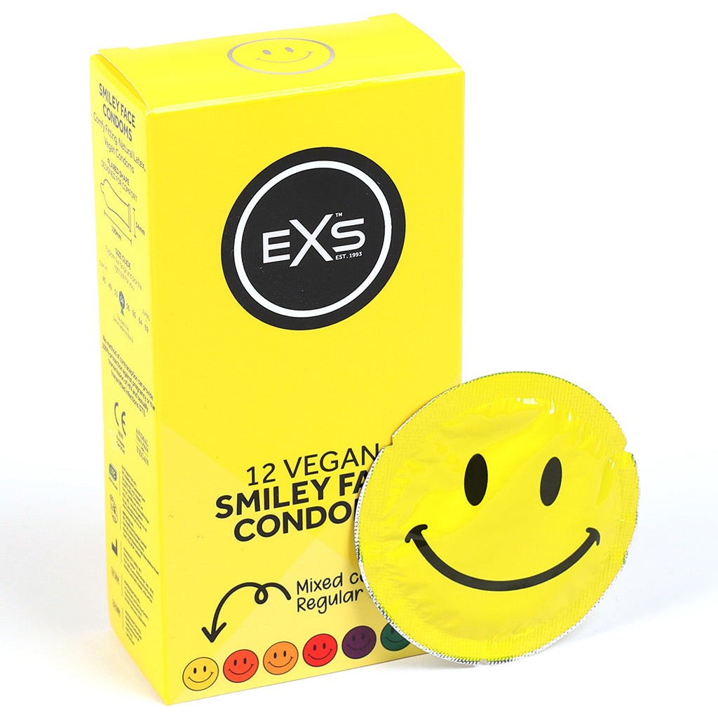 EXS Smiley Face Condoms - 12 Pack