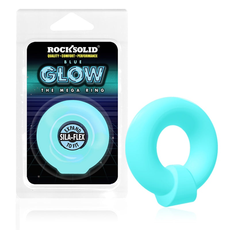The Mega Ring Glow in the Dark Cockring – Flexibler Penisring mit Druckpunkt