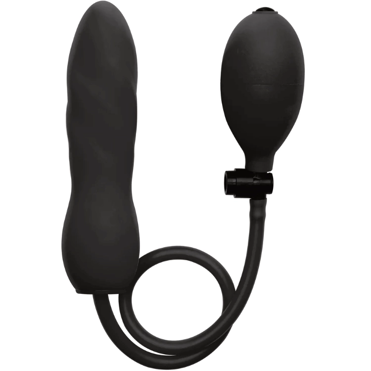 Inflatable Silicone Twist – Aufblasbarer Silikon-Dildo mit Ballpumpe