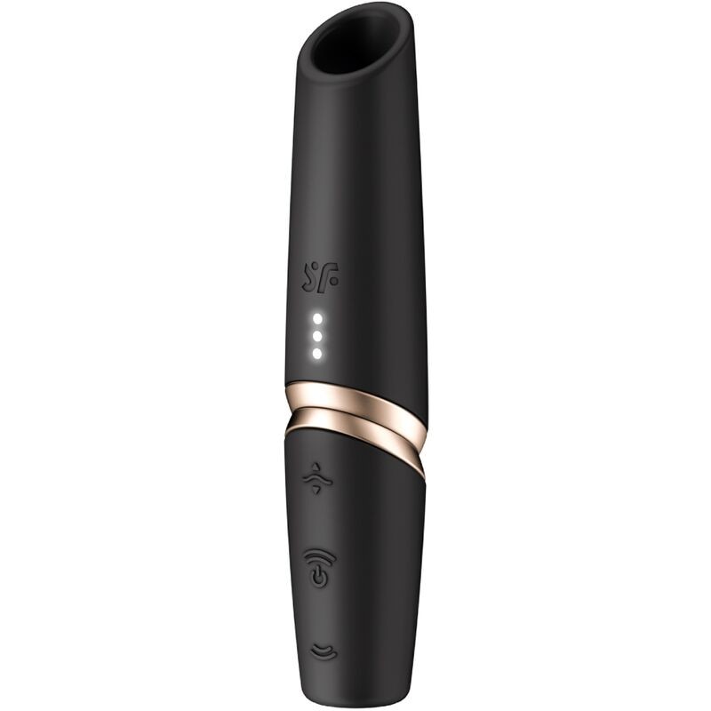 Satisfyer Perfect Kiss Suction Vibrator - Black