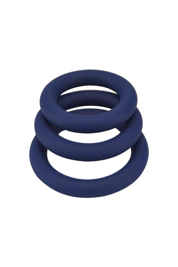 Silikon-Cockringe extra dick – 3er-Pack