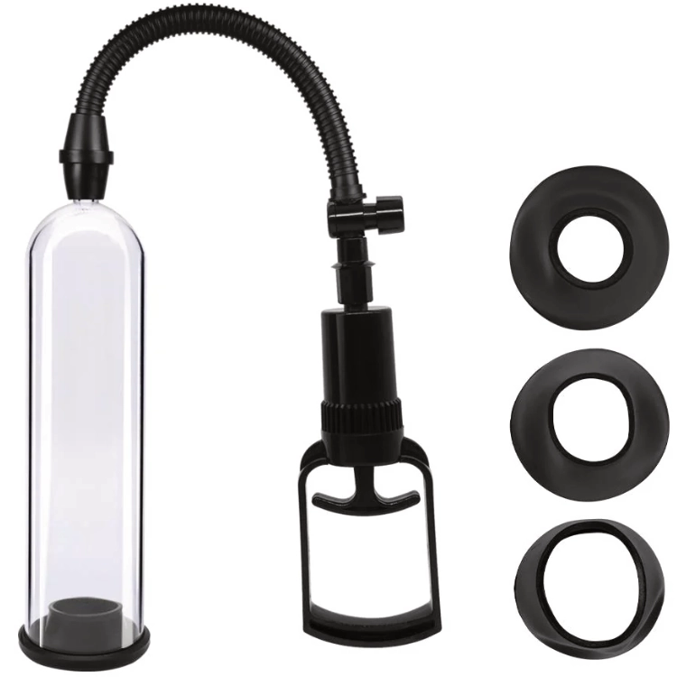 Bossoftoys Passion Clear – Manuelle Vakuum-Penispumpe mit Messskala (Transparent)