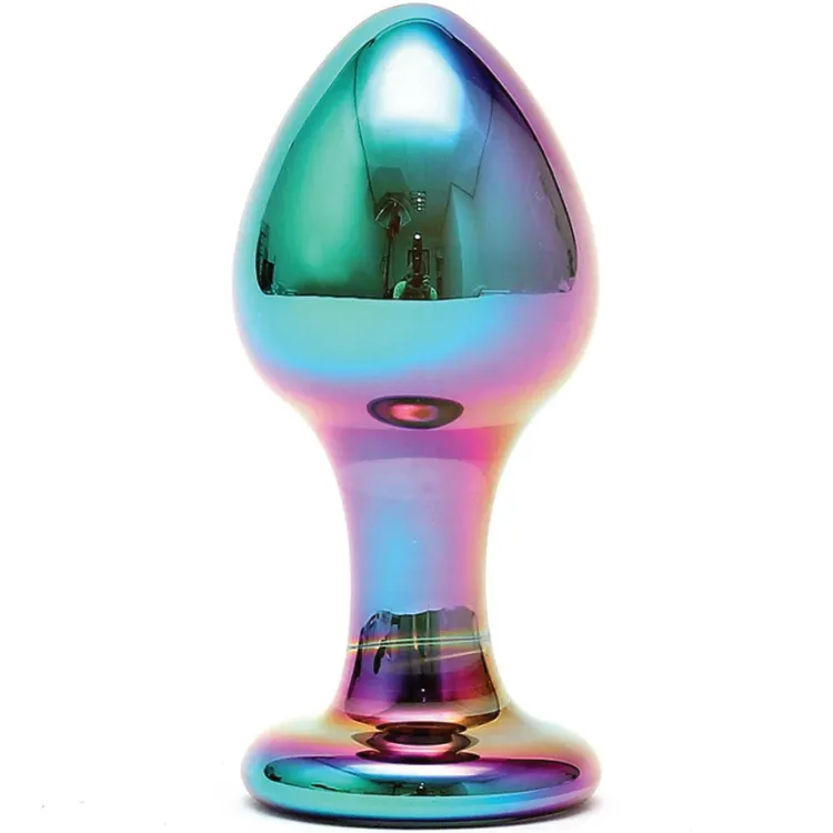 Sensual Multi Coloured Glass Melany Anal Plug – Glasplug