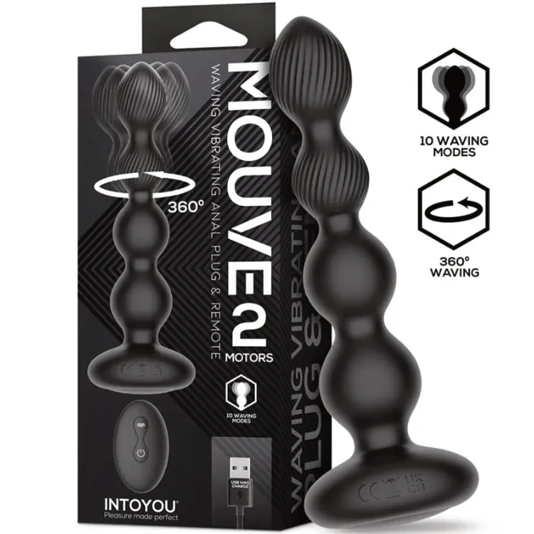 IY Mouve – Analplug mit Vibration & Wellenbewegung und Fernbedienung