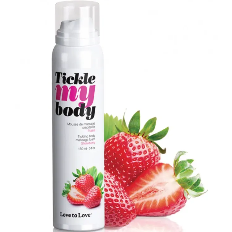 Tickle My Body – Knisternde Körpermassage-Schaum 150 ml (Erdbeere)