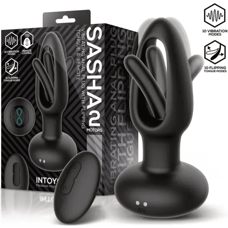 IY Sasha – Vibrierender Analplug mit vibrierender Zunge und Fernbedienung