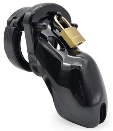 Keuschheitskäfig schwarz 8 X 3.3 cm