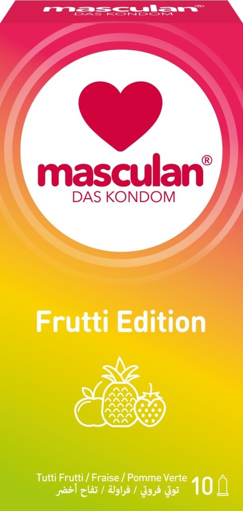 MASCULAN Frutti Edition 10 St. - Medizinprodukt
