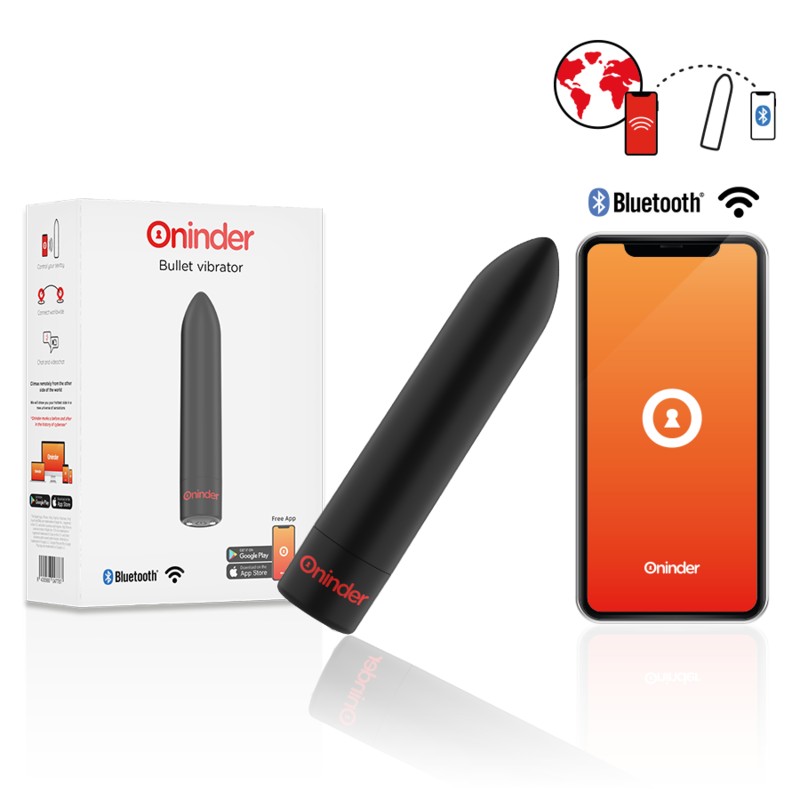 ONINDER – Berlin Bullet Vibrator – Schwarz – App-steuerbar