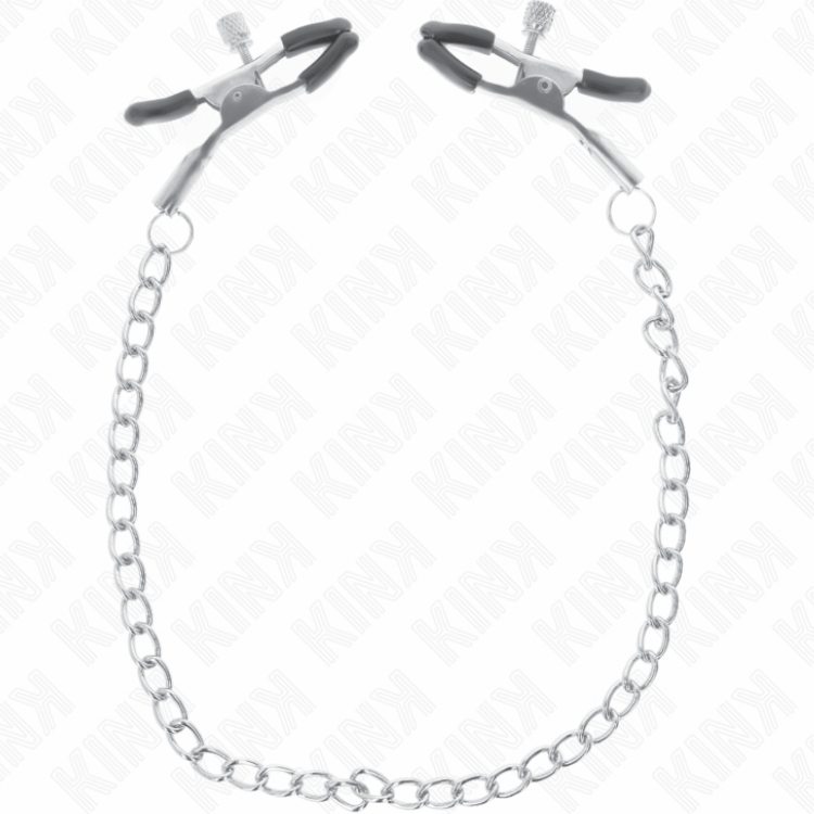 KINK Dünne Ketten-Nippelklemmen – 30 cm