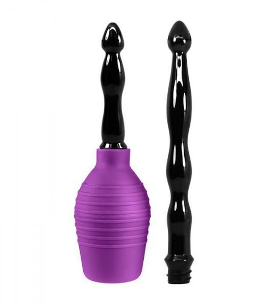 Cloud 9 - Fresh + Deluxe Anal Enema Douche Kit 10.8 Oz Ez Squeeze Bulb with Soft Nozzle