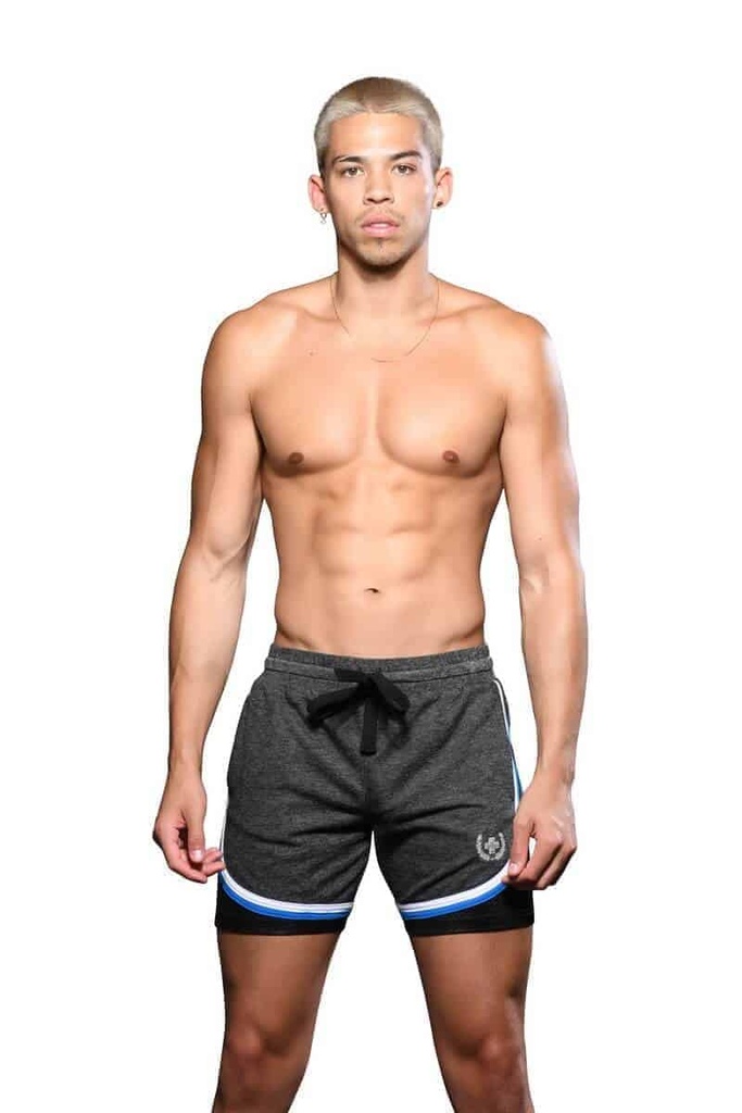 ANDREW CHRISTIAN Laurel Mesh Training Shorts (S)